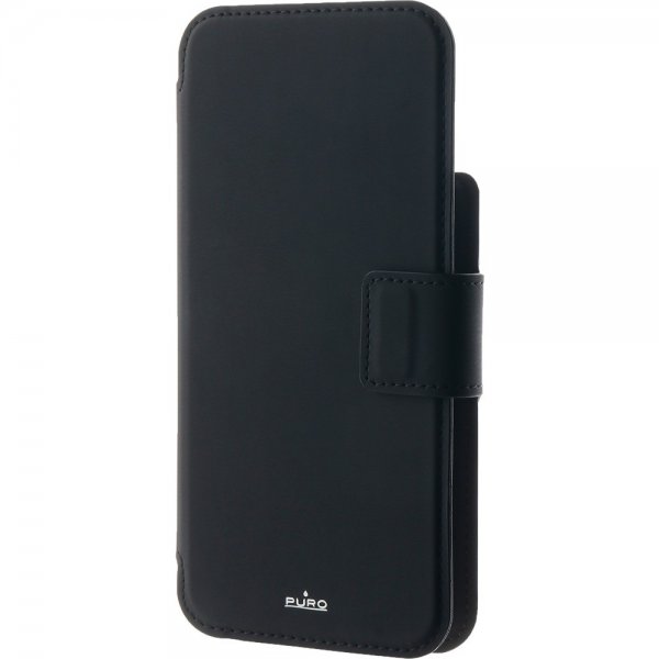 Puro iPhone 12/13/14/15 Pro Max/iPhone 14/15 Plus MagSafe Folio -suojakotelo, musta