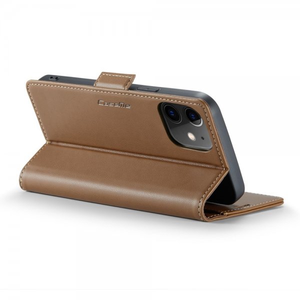 CaseMe iPhone 12/iPhone 12 Pro Kotelo 023 Series Ruskea