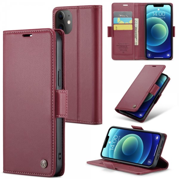 CaseMe iPhone 12/iPhone 12 Pro Kotelo 023 Series Punainen