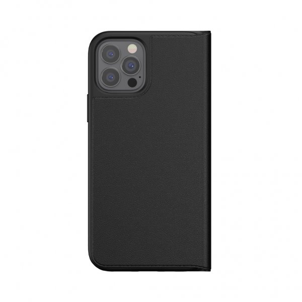 Adidas iPhone 12/iPhone 12 Pro Kotelo Booklet Case Basic Musta