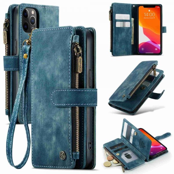 CaseMe iPhone 12/iPhone 12 Pro Kotelo C30-sarja Petrol
