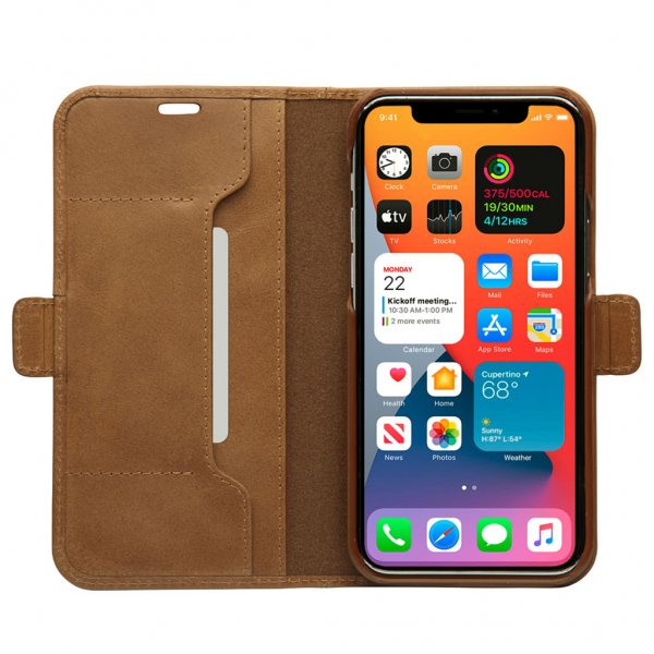 dbramante1928 iPhone 12/iPhone 12 Pro Kotelo Copenhagen Slim Tan