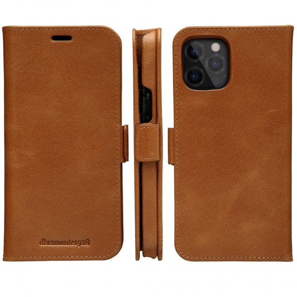 dbramante1928 iPhone 12/iPhone 12 Pro Kotelo Lynge Irrotettava kuori Ruskea