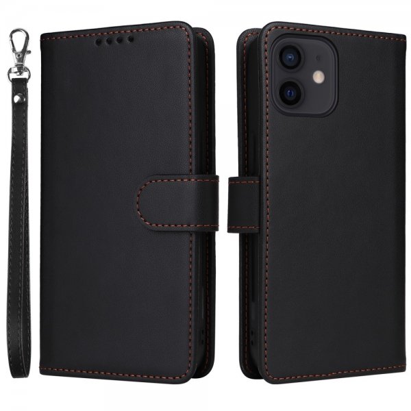Betopnice iPhone 12/iPhone 12 Pro Kotelo irrotettavalla kuorella 005 Musta