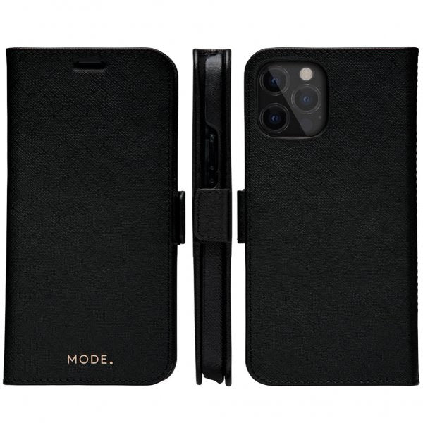 dbramante1928 iPhone 12/iPhone 12 Pro Kotelo New York Irrotettava kuori Night Black