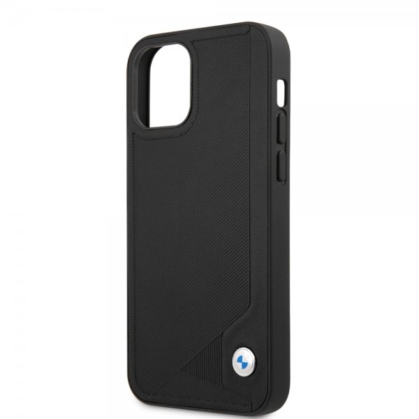 BMW iPhone 12/iPhone 12 Pro Suojakuori Debossed Stripes Musta