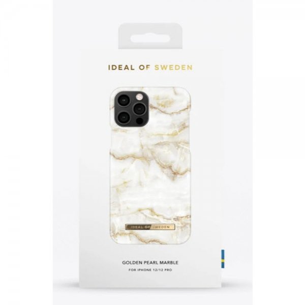 Ideal of Sweden iPhone 12/iPhone 12 Pro Kuoret Fashion Case Golden Pearl Marble