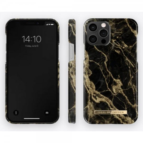 Ideal of Sweden iPhone 12/iPhone 12 Pro -kuori Fashion Case Golden Smoke Marble