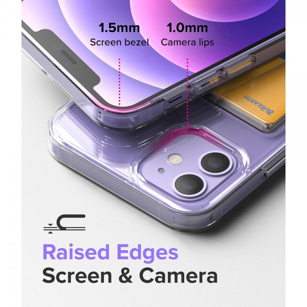 Ringke iPhone 12/iPhone 12 Pro Suojakuori Fusion Card Clear