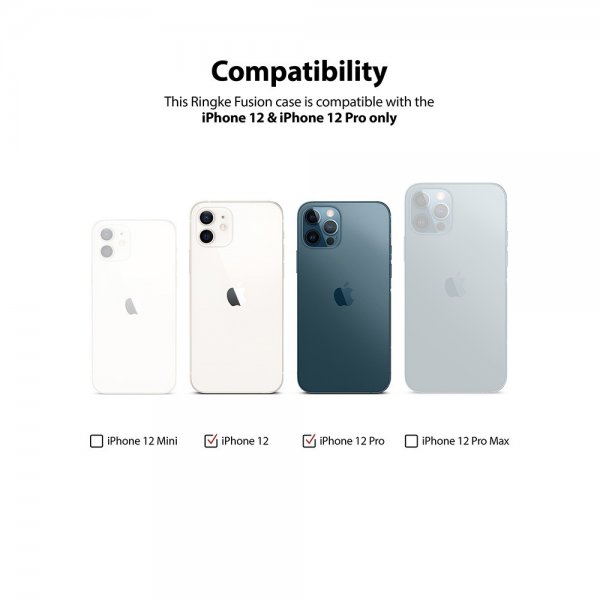 Ringke iPhone 12/iPhone 12 Pro Suojakuori Fusion Clear