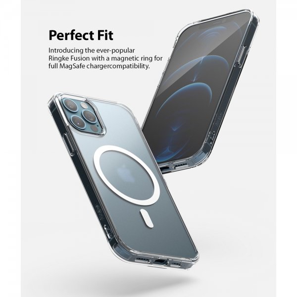 Ringke iPhone 12/iPhone 12 Pro Kuori Fusion Magnetic MagSafe Matta Läpinäkyvä