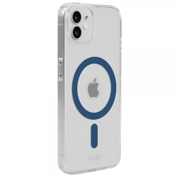 holdit iPhone 12/iPhone 12 Pro -kuori MagSafe Case Denim Blue Transparent
