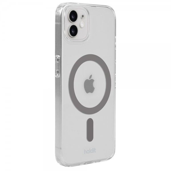 holdit iPhone 12/iPhone 12 Pro -kuori MagSafe Case Space Gray Transparent