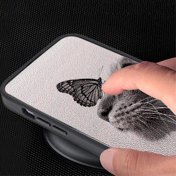 iPhone 12/iPhone 12 Pro Kuori integroidulla E Ink -näytöllä, musta