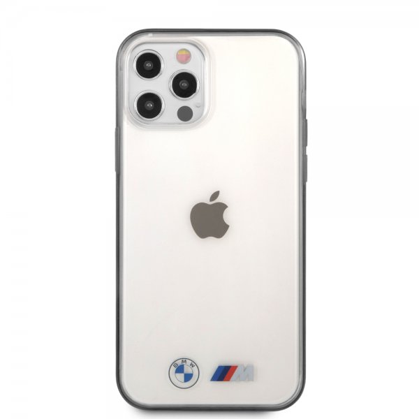 BMW iPhone 12/iPhone 12 Pro Kuori Metallinen Musta Läpinäkyvä