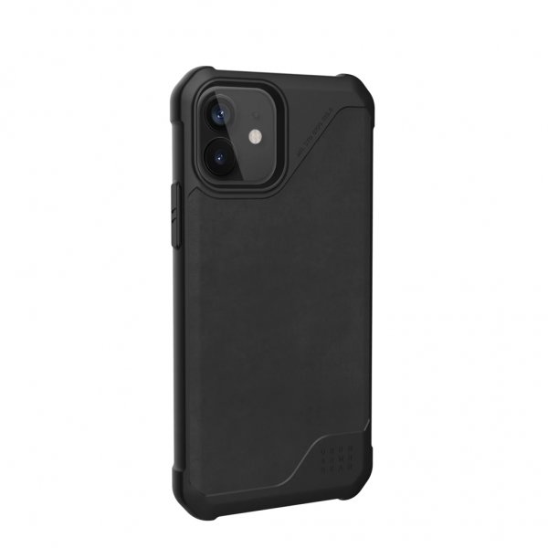 Urban Armor Gear (UAG) iPhone 12/iPhone 12 Pro Suojakuori Metropolis LT Leather Musta