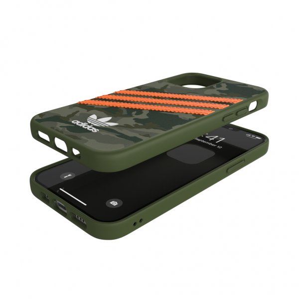 Adidas iPhone 12/iPhone 12 Pro Suojakuori Moulded Case PU Camo/Signal Orange