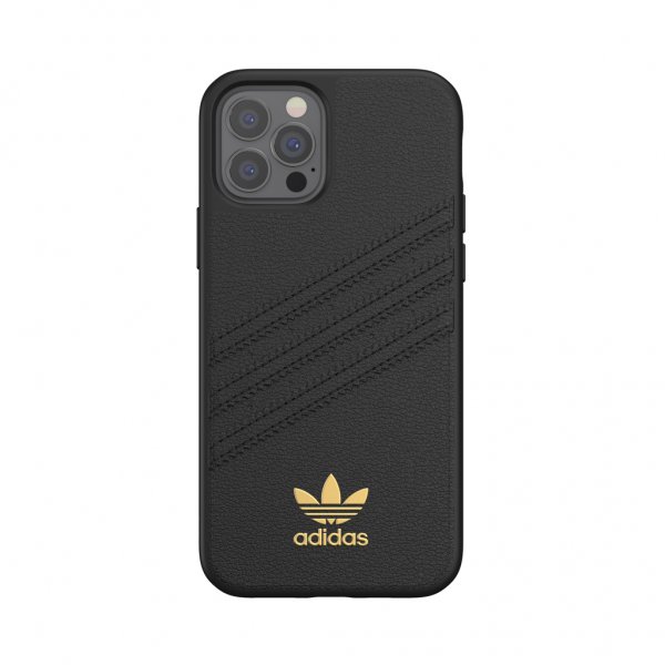 Adidas iPhone 12/iPhone 12 Pro Suojakuori Moulded Case PU Premium Musta