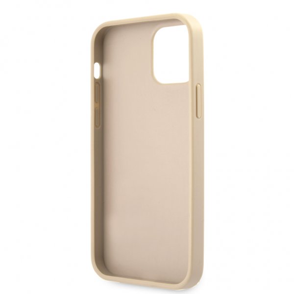 Guess iPhone 12/iPhone 12 Pro Suojakuori Saffiano Vintage Script Kulta