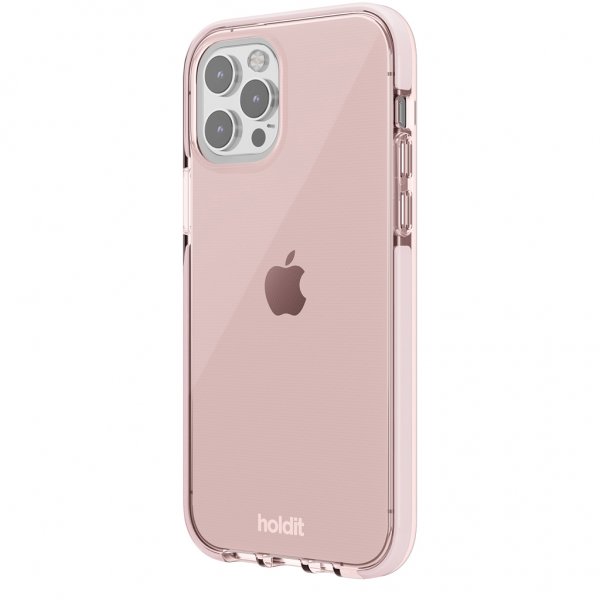 Holdit iPhone 12/iPhone 12 Pro Kuori Seethru Blush Pink