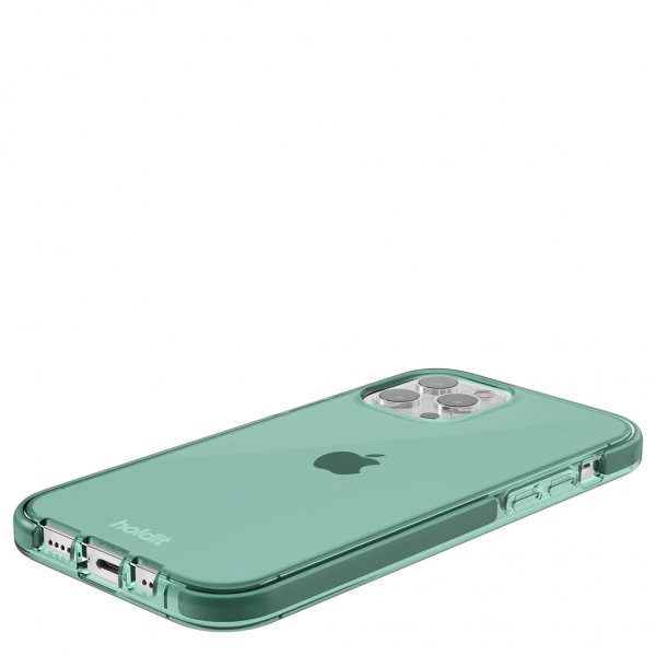 holdit iPhone 12/iPhone 12 Pro -kuoret Seethru Moss Green