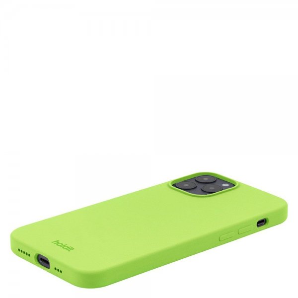 holdit iPhone 12/iPhone 12 Pro Silikonikuori Acid Green