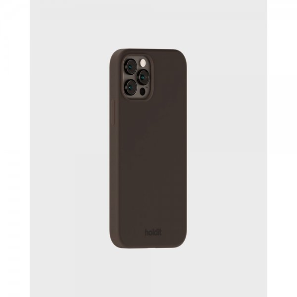 holdit iPhone 12/iPhone 12 Pro Kuori Silikoni Chocolate