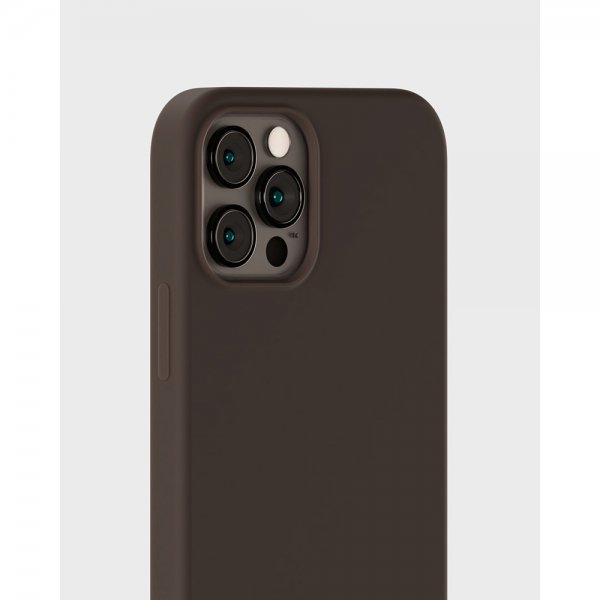 holdit iPhone 12/iPhone 12 Pro Kuori Silikoni Chocolate