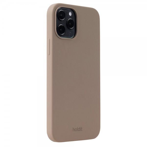 holdit iPhone 12/iPhone 12 Pro -silikonikuori, Mocha Brown