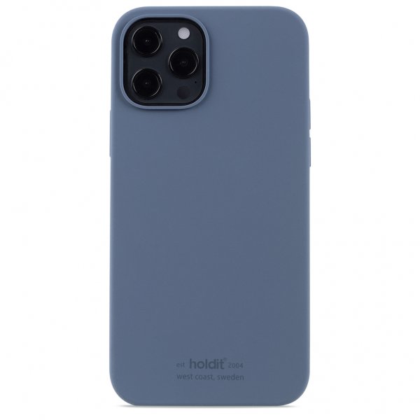 holdit iPhone 12/iPhone 12 Pro Silikonikuori Pacific Blue