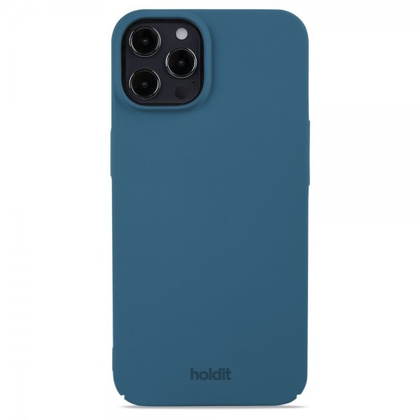 holdit iPhone 12/iPhone 12 Pro Kuori Slim Case Denim Blue