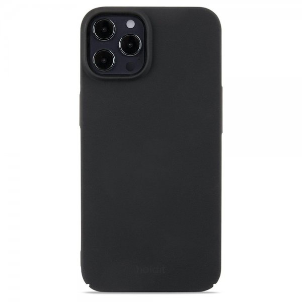 Holdit iPhone 12/iPhone 12 Pro Kuori Slim Case Musta