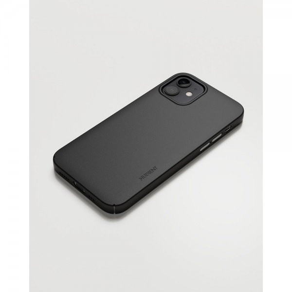 Nudient iPhone 12/iPhone 12 Pro Kuori Thin Case MagSafe Ink Black