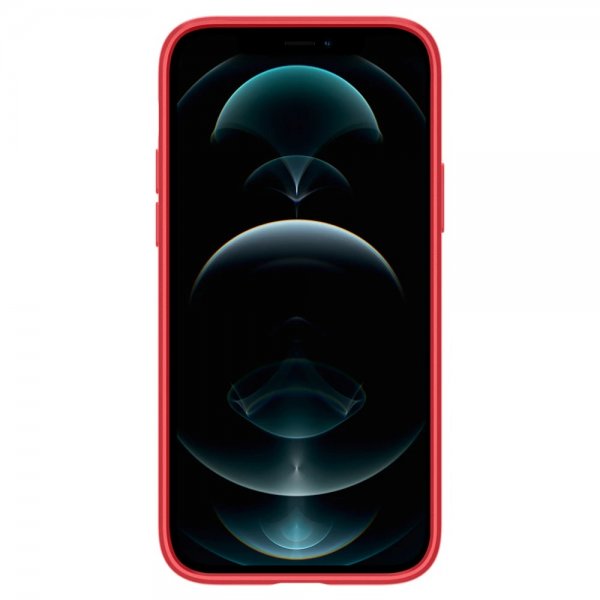 Spigen iPhone 12/iPhone 12 Pro Kuori Thin Fit Punainen
