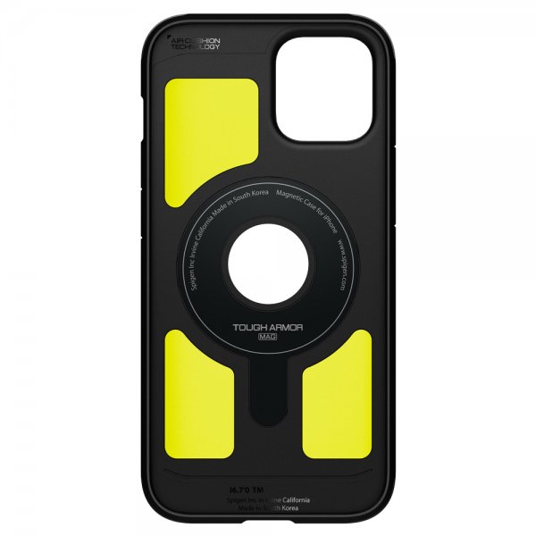 Spigen iPhone 12/iPhone 12 Pro -kuori Tough Armor Mag, musta
