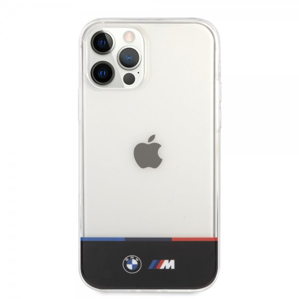 BMW iPhone 12/iPhone 12 Pro Suojakuori Tricolor Stripe Transparent