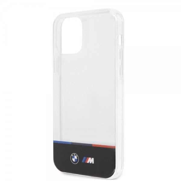 BMW iPhone 12/iPhone 12 Pro Suojakuori Tricolor Stripe Transparent