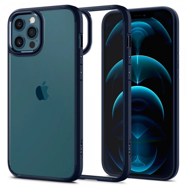 Spigen iPhone 12/iPhone 12 Pro Suojakuori Ultra Hybrid Navy Blue