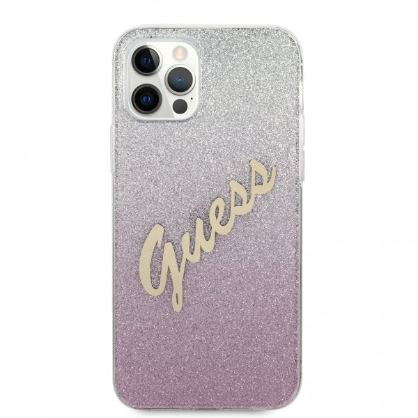 Guess iPhone 12/iPhone 12 Pro Suojakuori Vintage Gradient Pink
