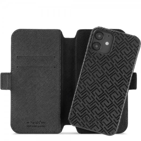 holdit iPhone 12/iPhone 12 Pro -kotelo Stockholm Irrotettava kuori Celia Musta