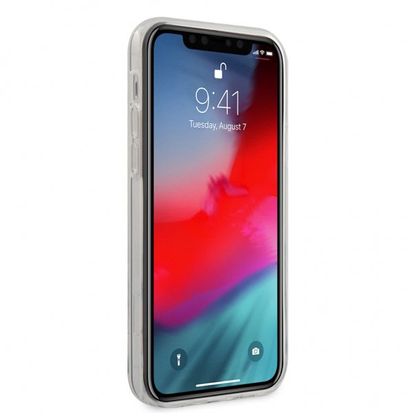 Guess iPhone 12/iPhone 12 Pro Suojakuori Denim Triangle Vaaleansininen