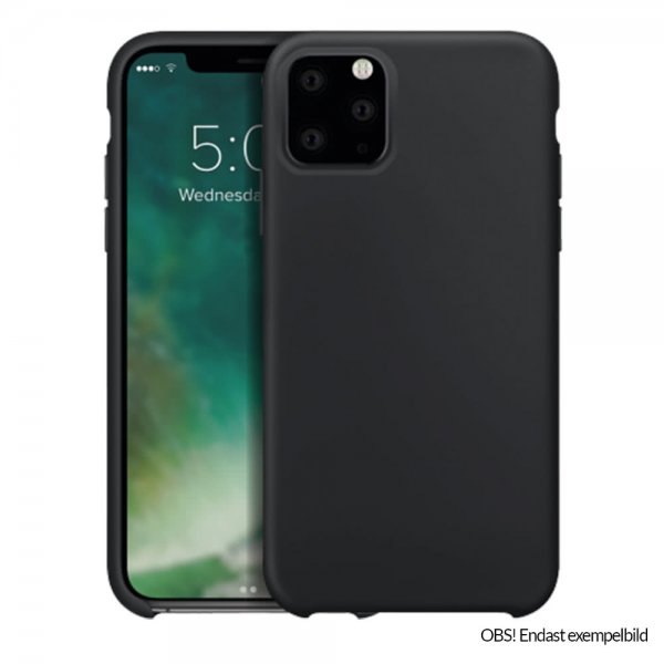 Xqisit iPhone 12/iPhone 12 Pro Silicone Case, musta