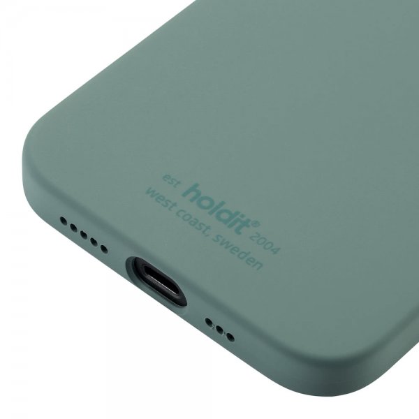 holdit iPhone 12/iPhone 12 Pro Silikonikuori Moss Green