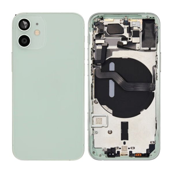 iPhone 12 Mini Takakansi Kokonaisena Pienosien Kanssa - Vihreä