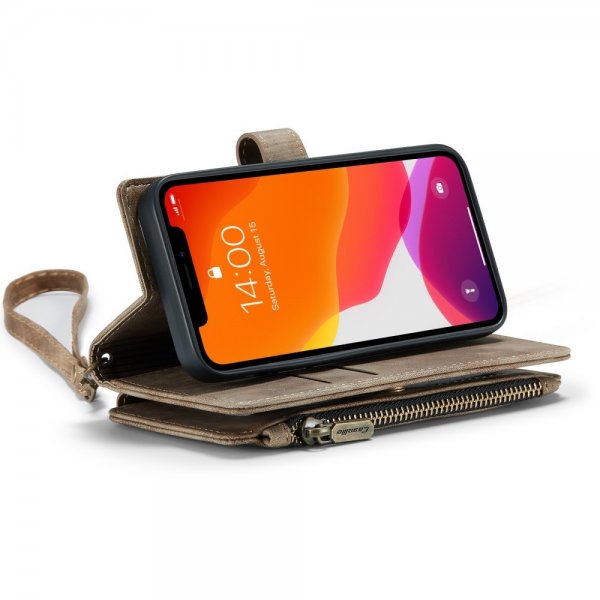CaseMe iPhone 12 Mini -suojakotelo C30 Series, ruskea
