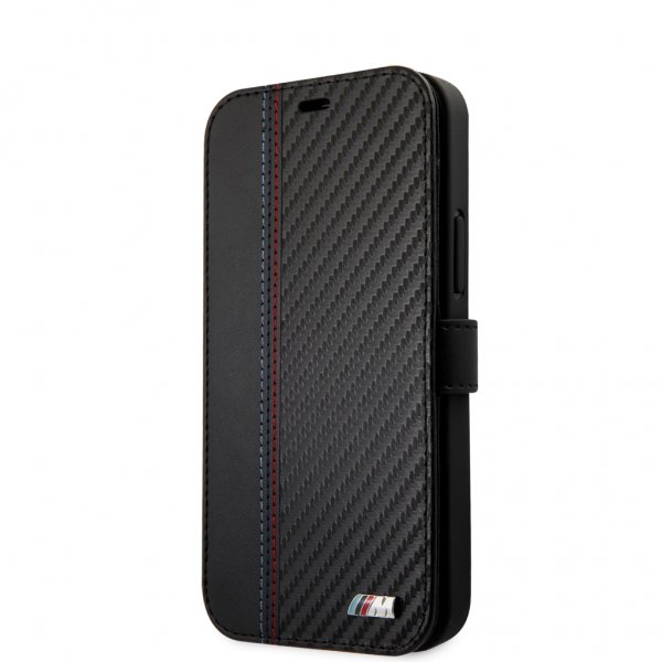 BMW iPhone 12 Mini Kotelo Dynamic Carbon Musta
