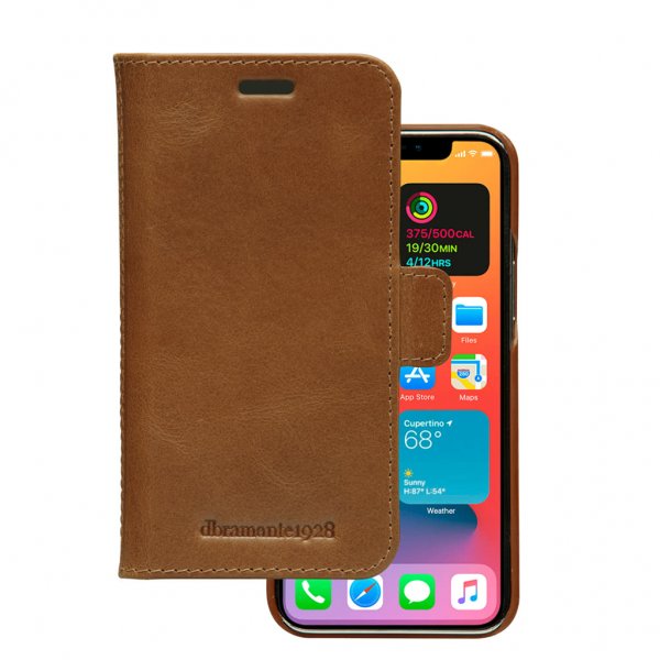 dbramante1928 iPhone 12 Mini Kotelo Lynge Irrotettava Kuori Tan
