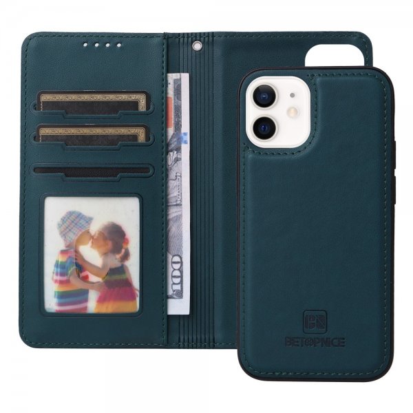 Betopnice iPhone 12 Mini -kotelo irrotettavalla kuorella 005 Sininen