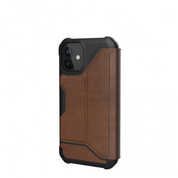 Urban Armor Gear (UAG) iPhone 12 Mini Kotelo Metropolis Leather Ruskea