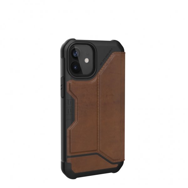Urban Armor Gear (UAG) iPhone 12 Mini Kotelo Metropolis Leather Ruskea